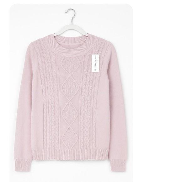 Napa Valley Pink Cable Knit Sweater Women’s XL NWT - Picture 1 of 5